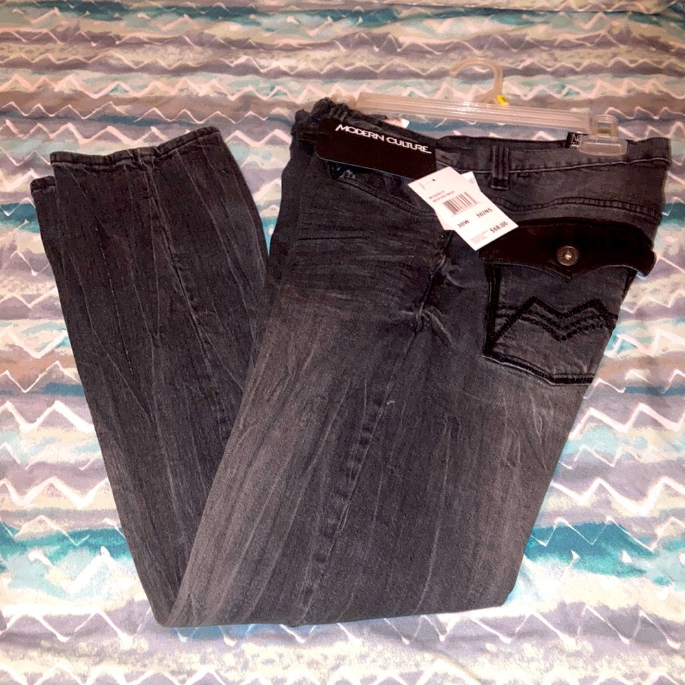 Black denim jeans NWT